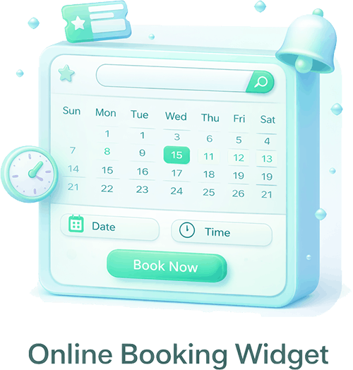 Online Booking and Recharge Widgets